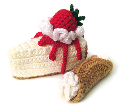 Crochet Strawberry Cheesecake And Cannoli